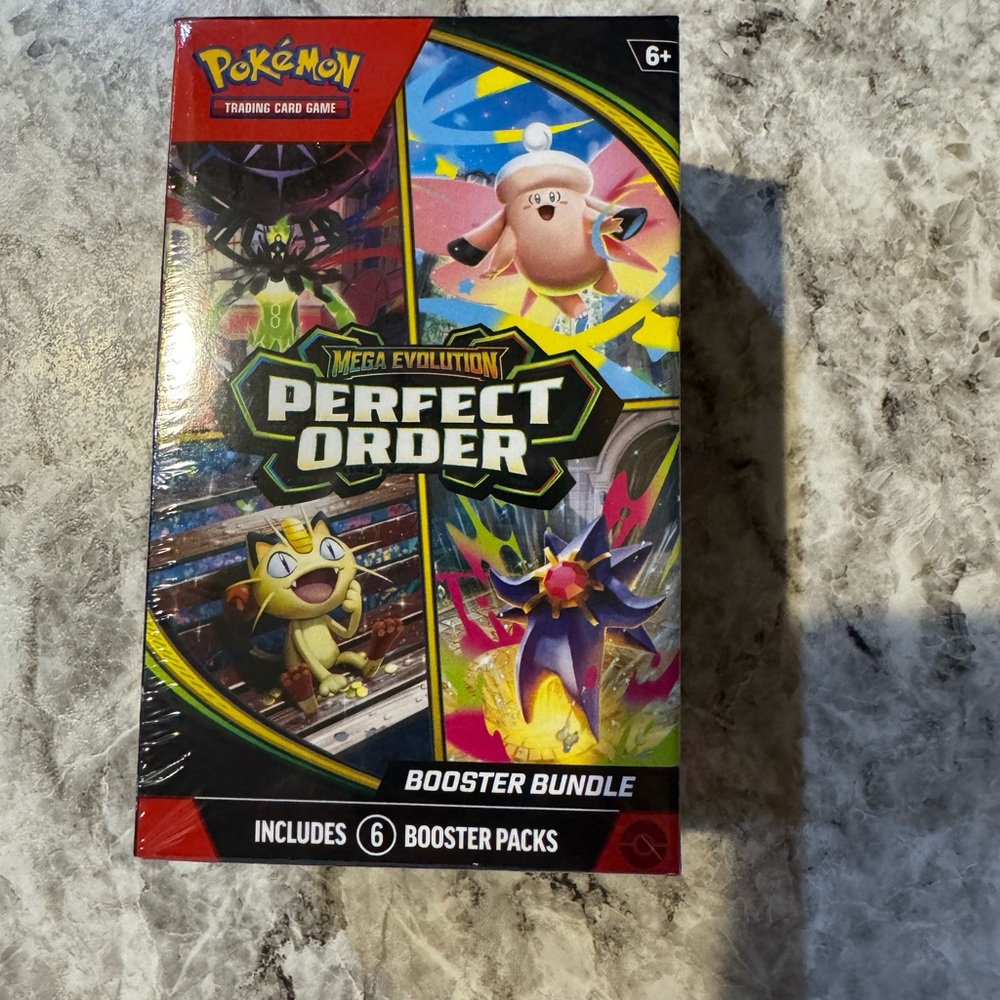 Pokemon Perfect Order Booster Bundle - Black, Yellow, Blue, Pink